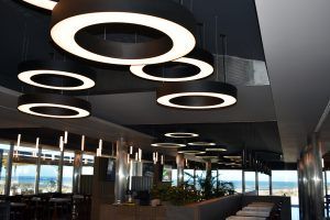 projeto de iluminação de restaurante