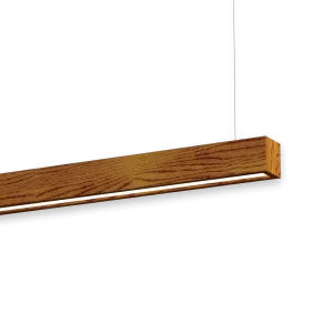 luminária linear com revestimento de madeira | luminaria lineal con revestimiento de madera | luminaire linéaire avec revêtement en bois | linear luminaire with wood covering