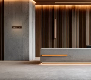 hall hotel, iluminação arquitetural